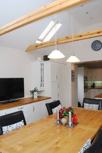 Shaker kitchen dining area
